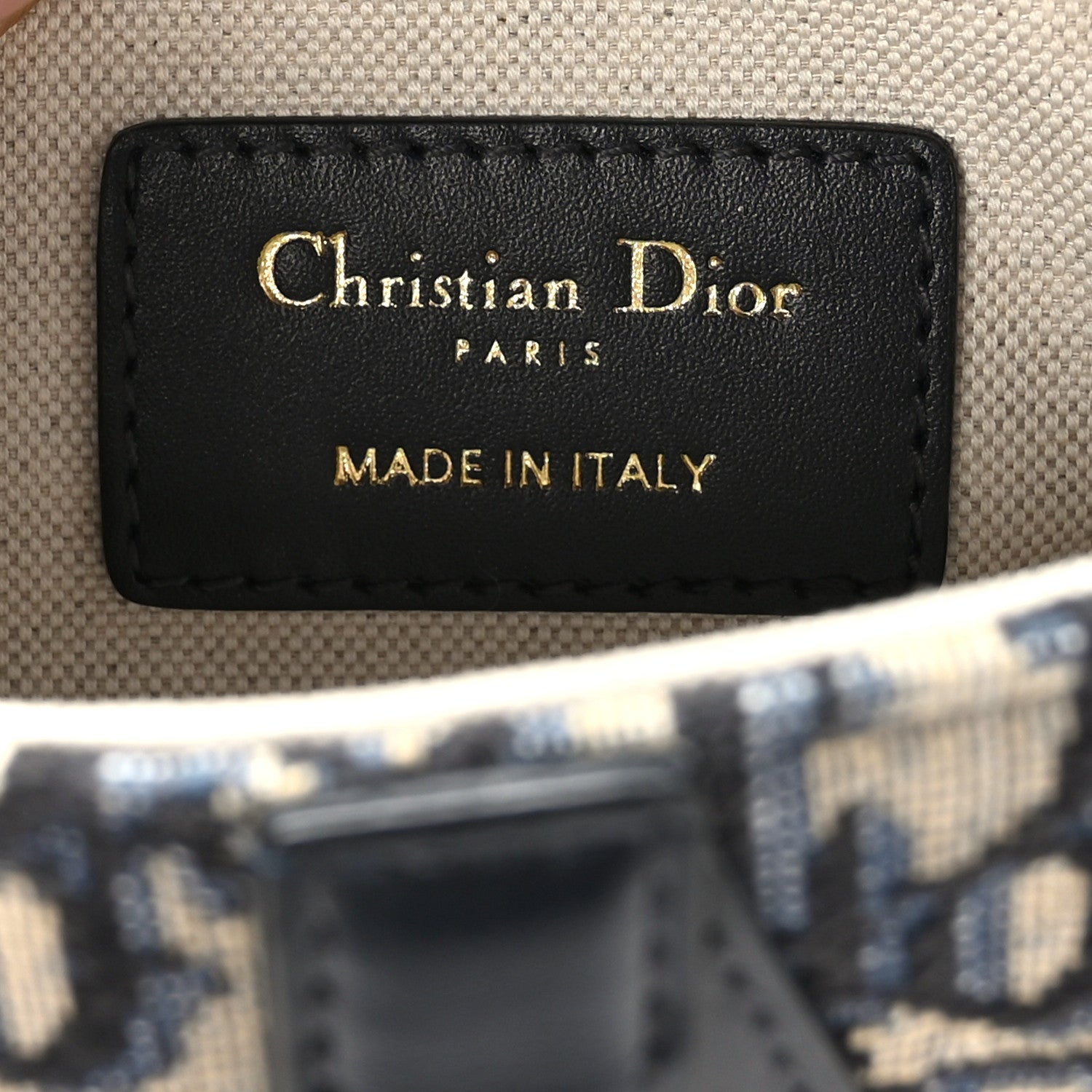 Christian Dior Oblique Mini Saddle Bag With Strap Blue 6 of 10