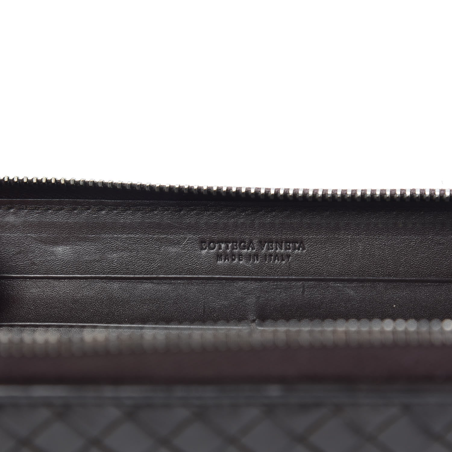 Bottega Veneta Nappa Intrecciato Zip Around Wallet Ebano 5 of 8