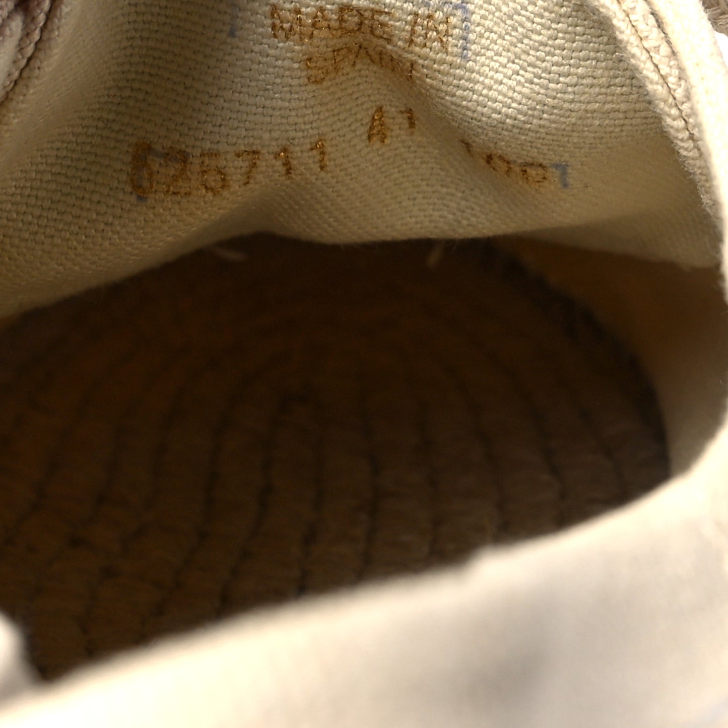 Canvas Logo Lace-Up Platform Espadrilles 41 Greggio Grege
