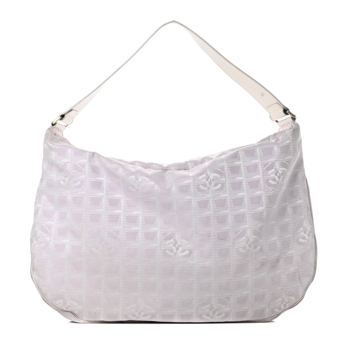 Nylon Large Travel Hobo Light Pink