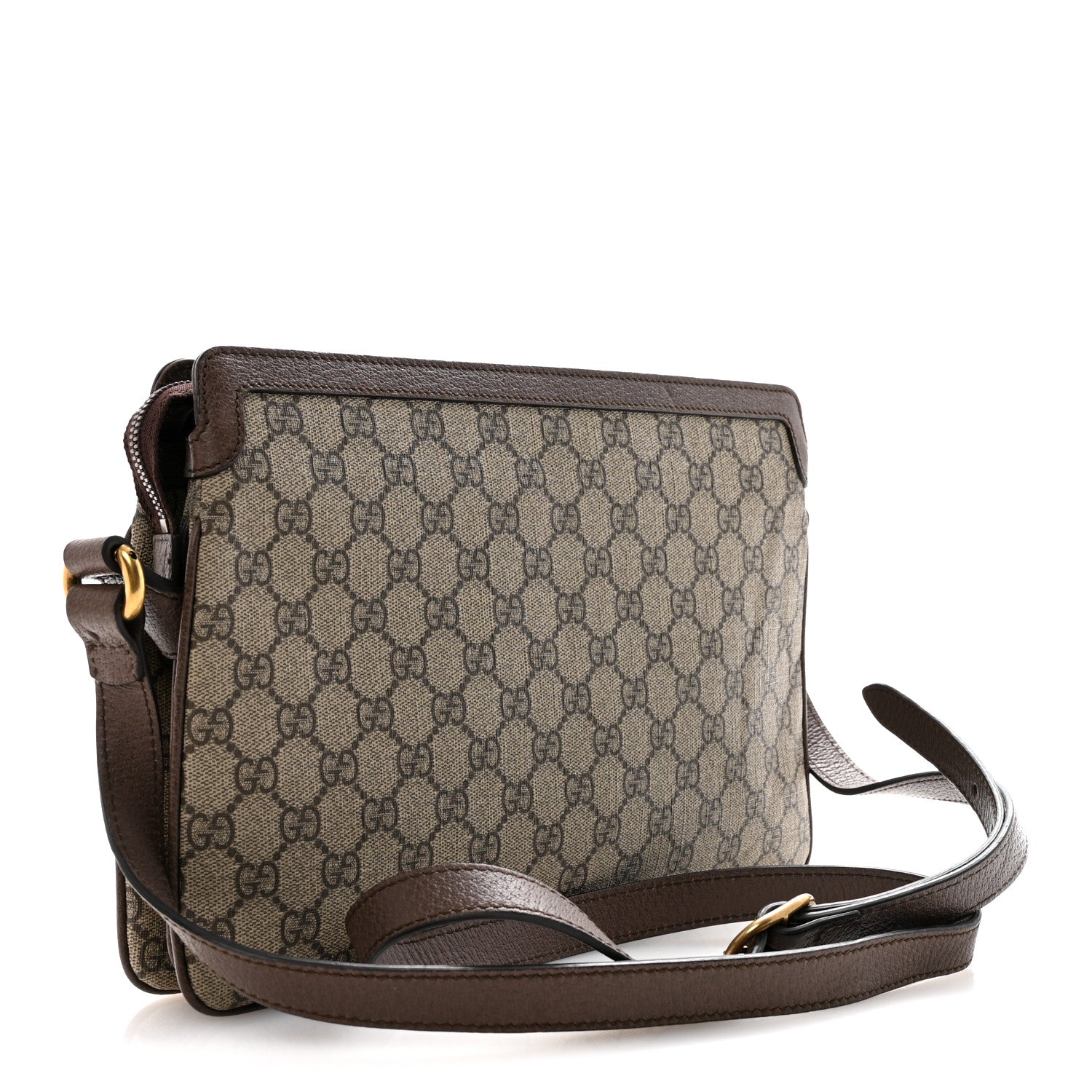 Gucci GG Supreme Monogram Web Medium Ophidia Shoulder Bag Beige New Acero 3 of 17