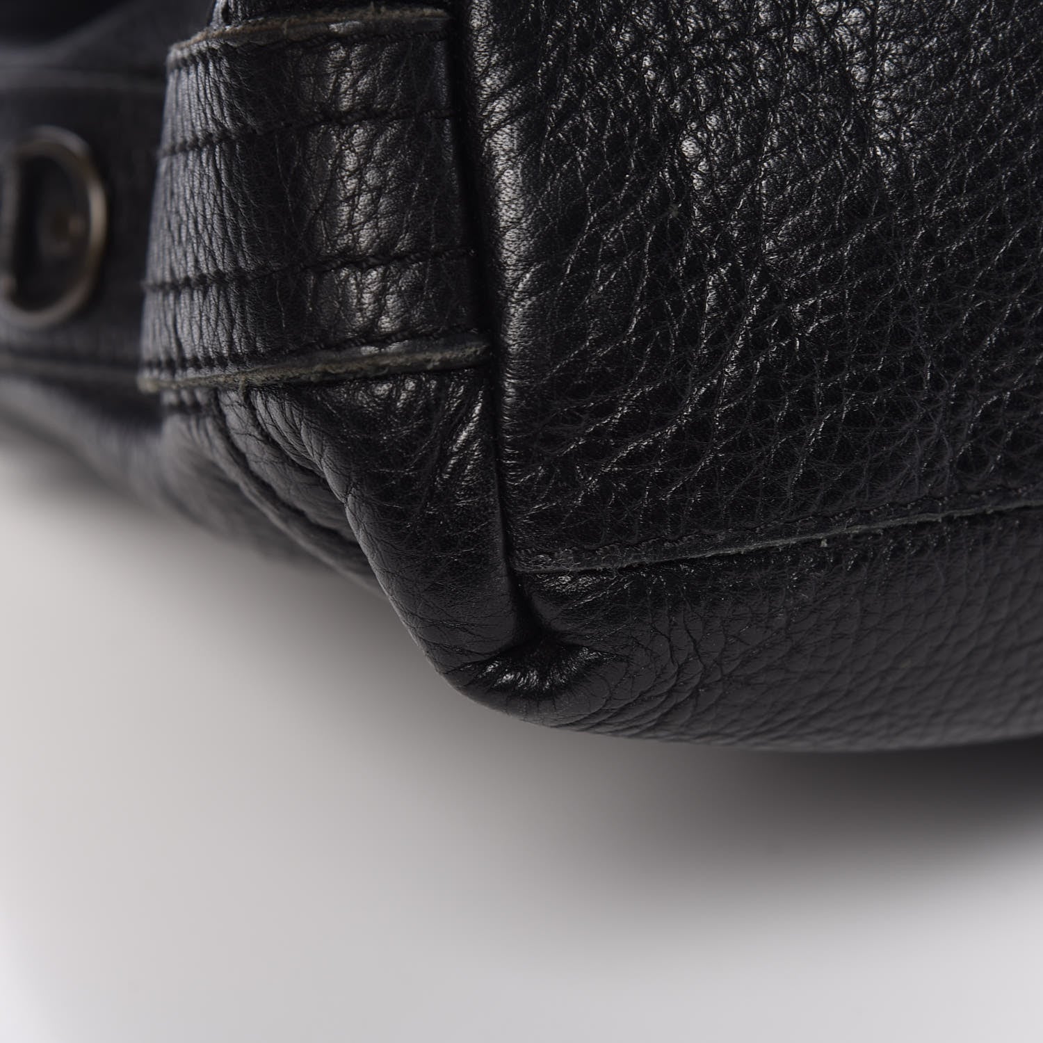 Burberry Grained Calfskin Messenger Black 11 of 16