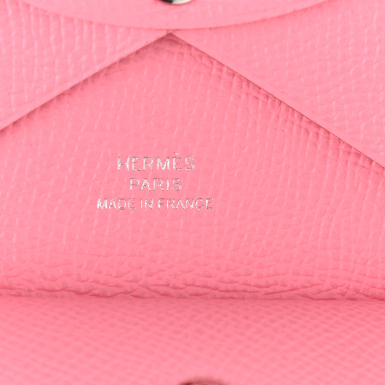 Hermes Epsom Calvi Duo Card Case Rose Confetti 6 of 7