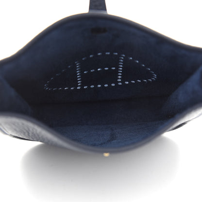 Hermes Taurillon Clemence Evelyne TPM Bleu Nuit 5 of 9