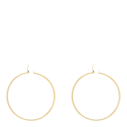Roberto Coin 18K Yellow Gold 63mm Large Hoop Earrings 3 of 4