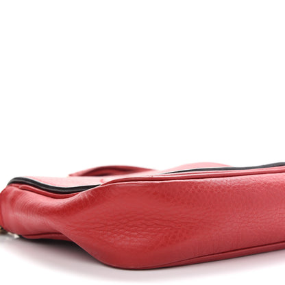 Gucci Pebbled Calfskin Small Soho Flap Crossbody Red 8 of 9