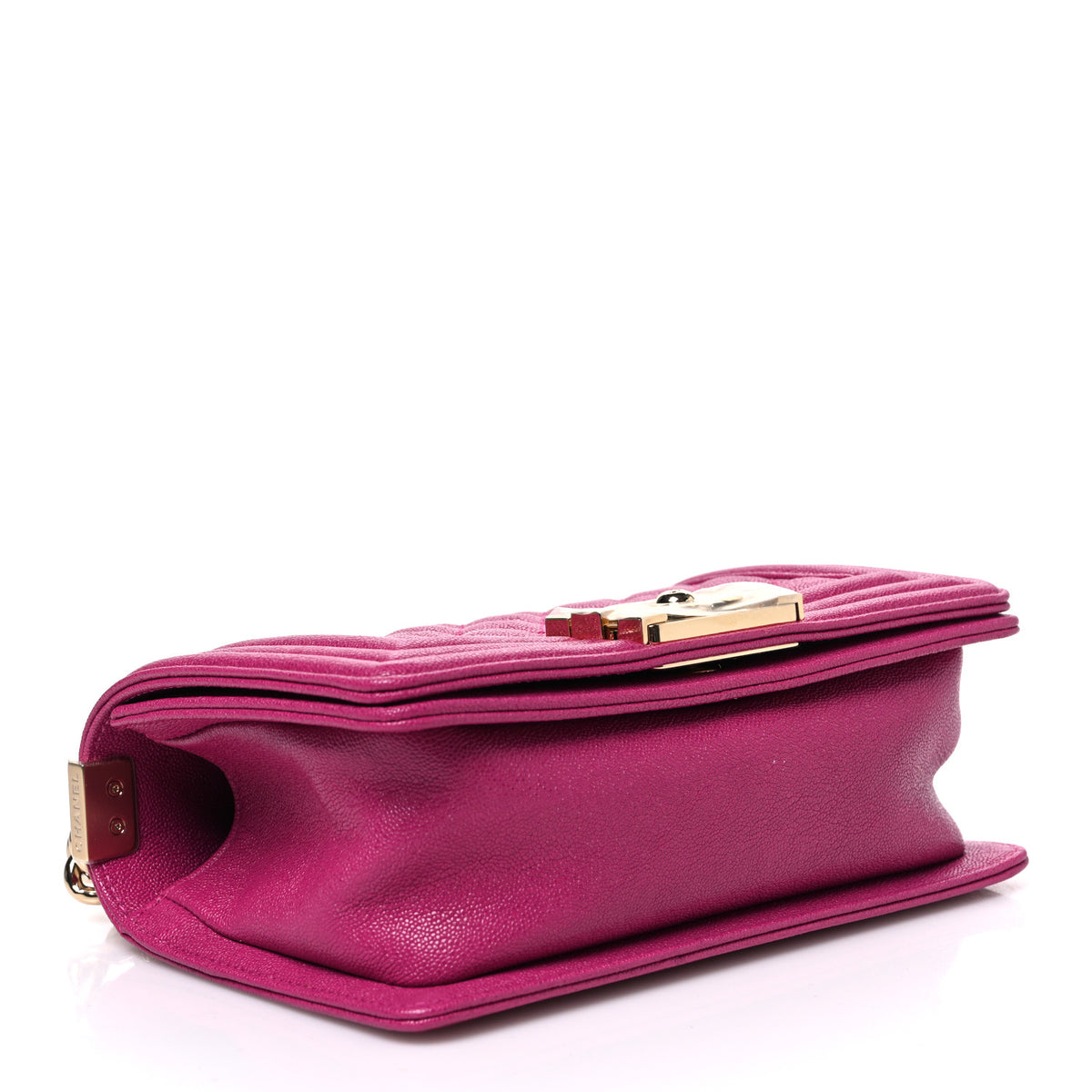 Chanel Caviar Quilted Small Boy Flap Fuchsia 4 of 10