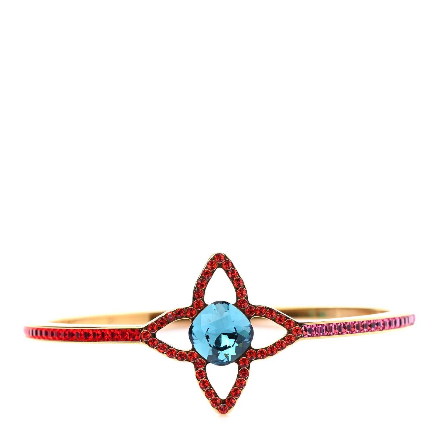 Louis Vuitton Crystal Eye Candy Fleur Bracelet S Multicolor 1 of 5