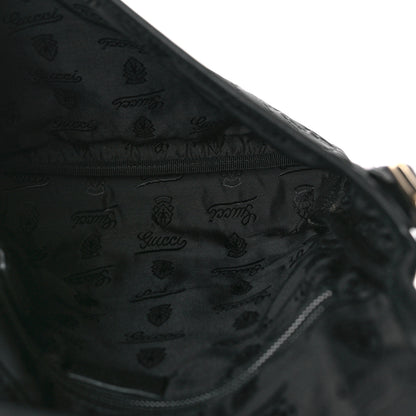 Gucci Guccissima Small Flap Messenger Bag Black 5 of 9