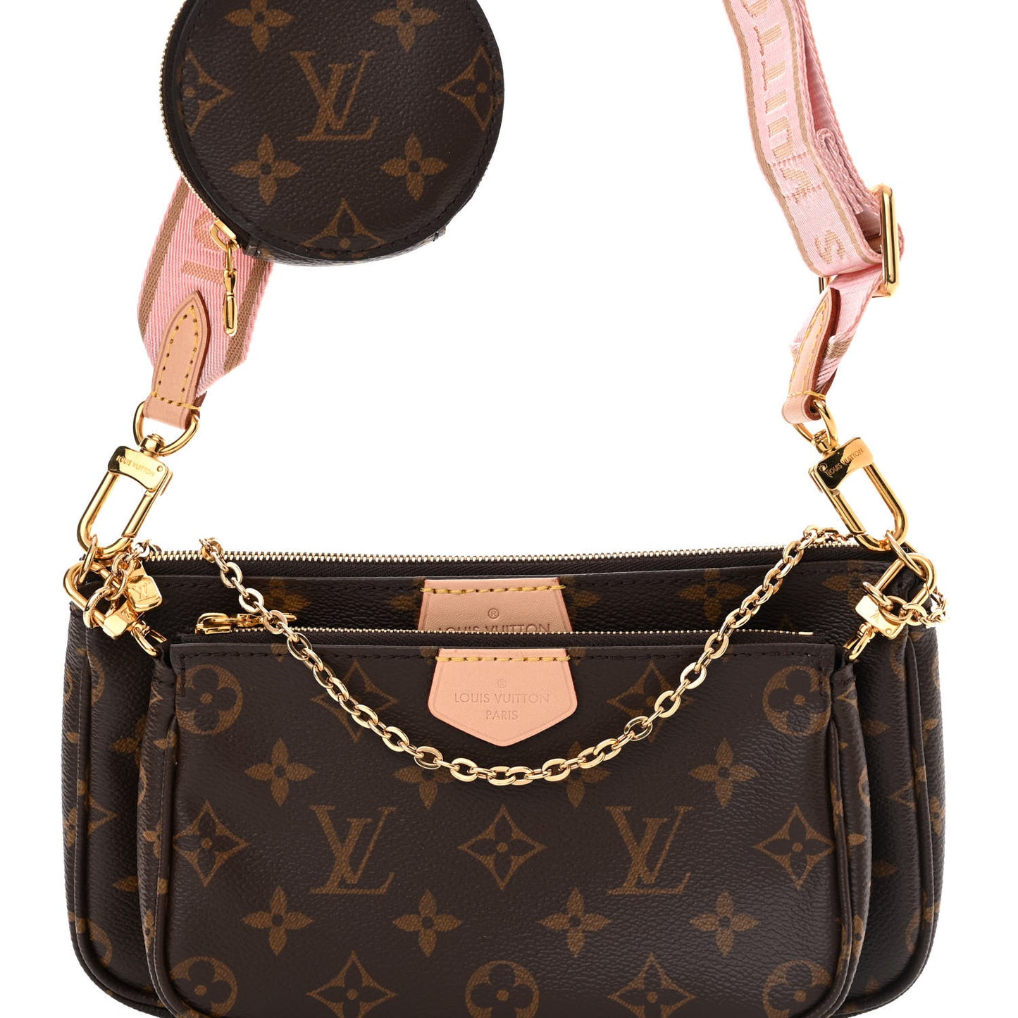 Monogram Multi Pochette Accessories Rose Clair