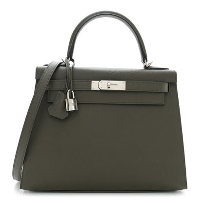Hermes Epsom Kelly Sellier 28 Vert De Gris 1 of 18
