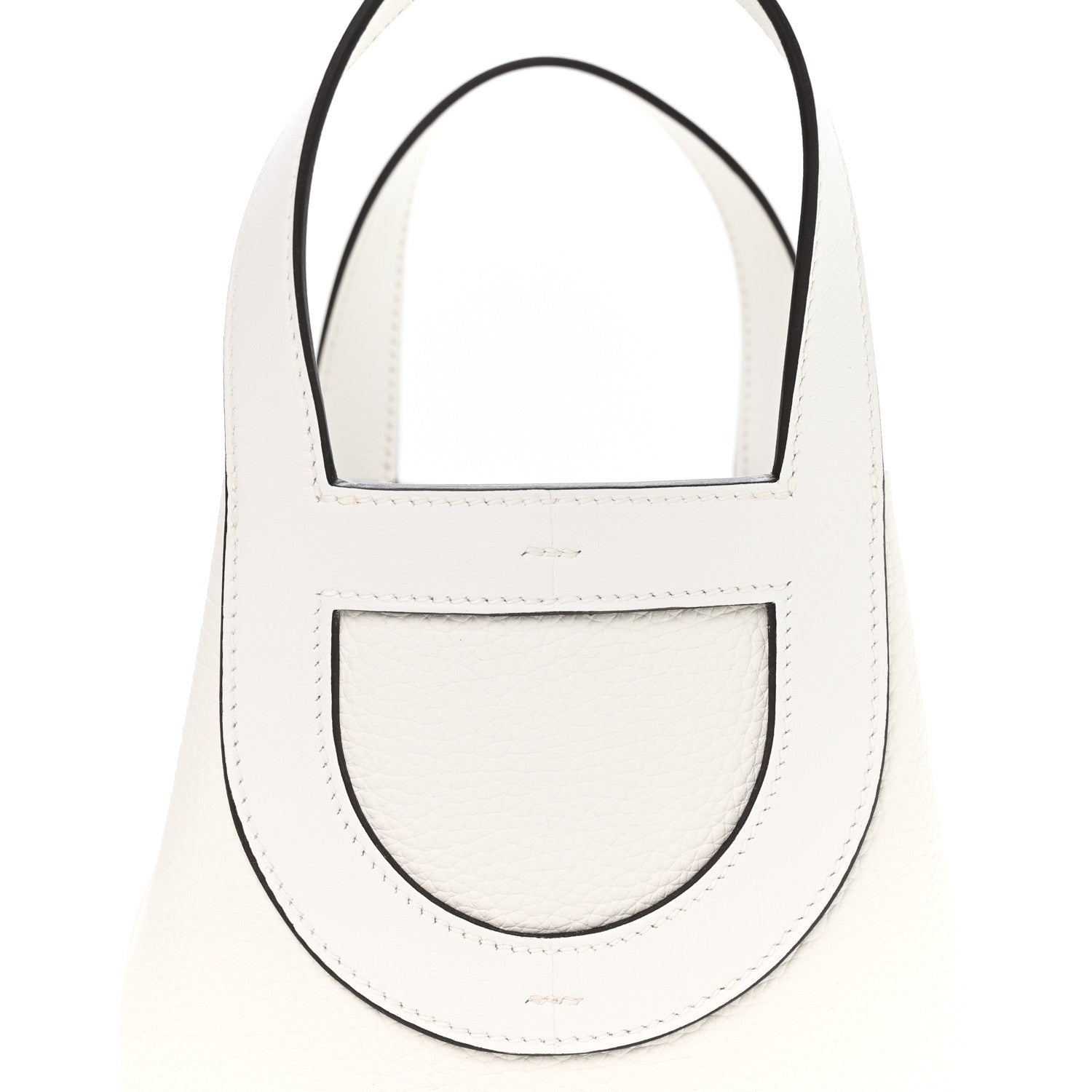 Hermes Taurillon Clemence Swift In-The-Loop 18 Bag New White 7 of 10
