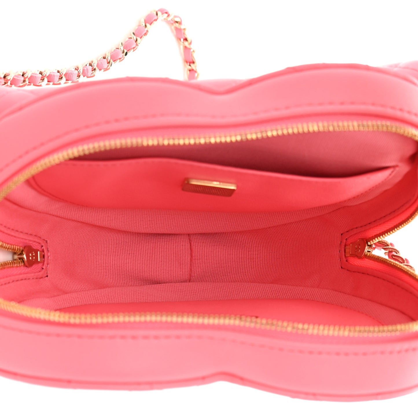 Lambskin Quilted CC In Love Heart Bag Pink