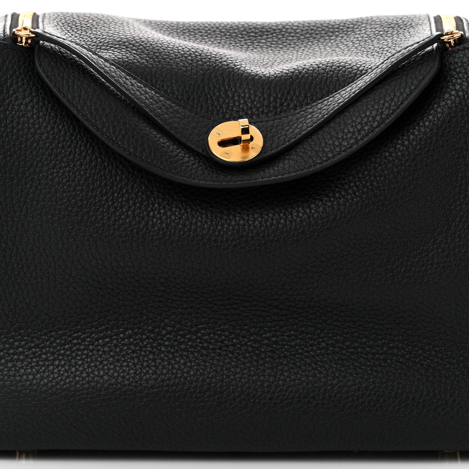 Hermes Taurillon Clemence Lindy 30 Black 8 of 11