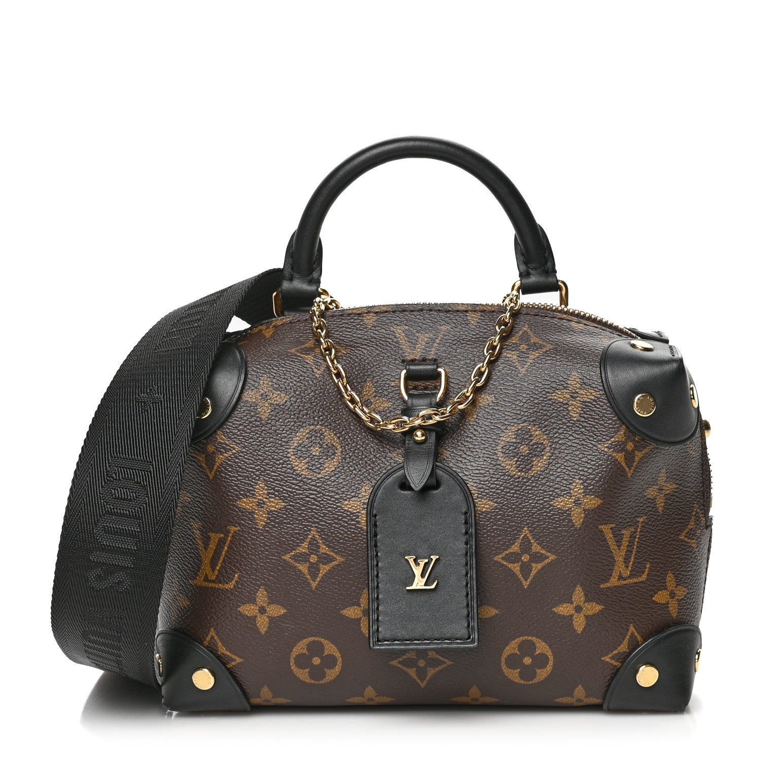 Louis Vuitton Monogram Petite Malle Souple Black 1 of 6