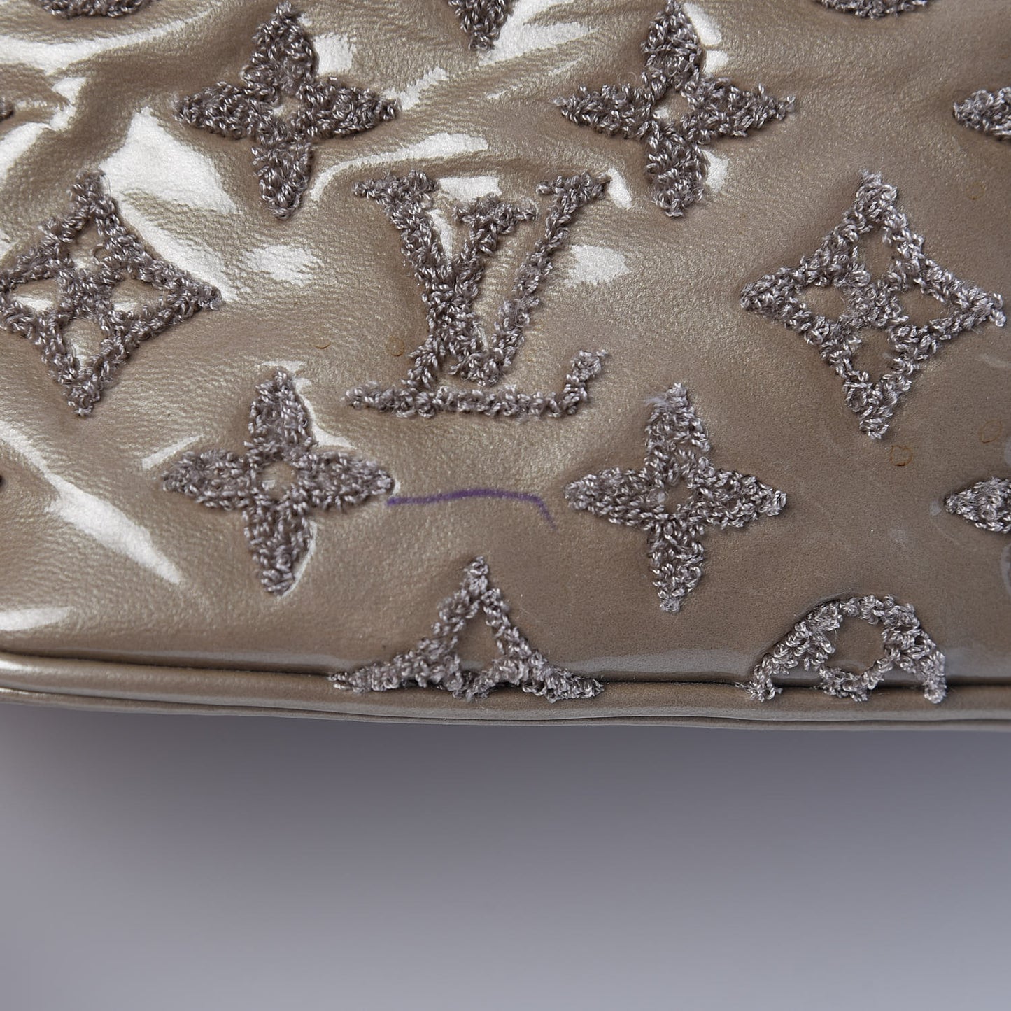 Patent Lambskin Fascination Lockit Gris