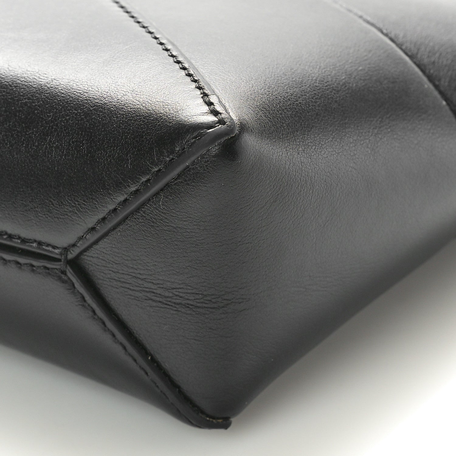 Loewe Shiny Calfskin Puzzle Fold Pouch Black 9 of 9