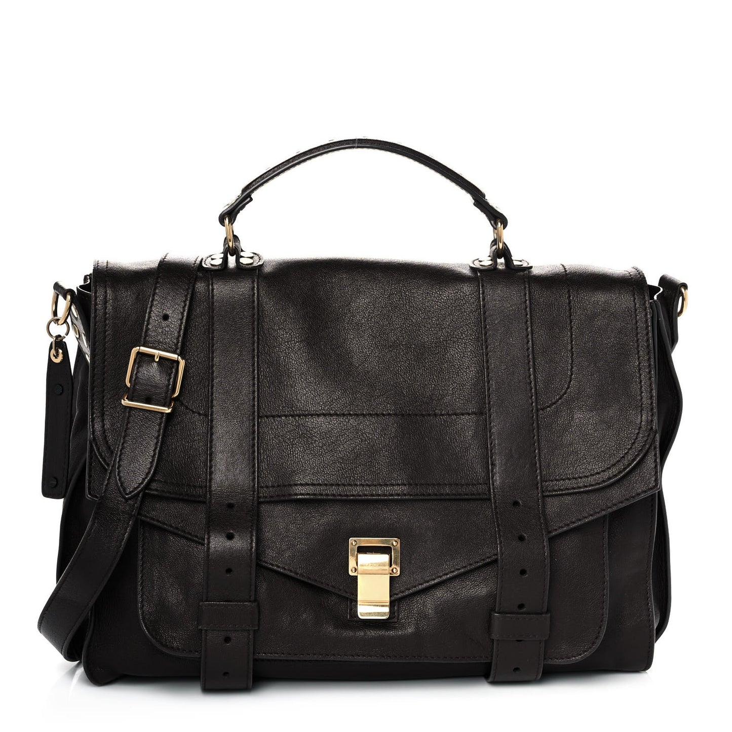 Lambskin Large PS1 Satchel Chocolate