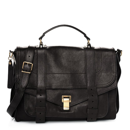 Proenza Schouler Lambskin Large PS1 Satchel Chocolate 1 of 11