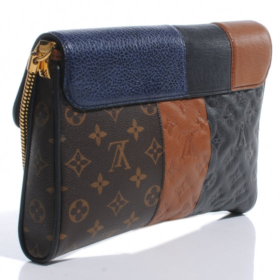 Louis Vuitton Monogram Blocks Pochette Plate Marine 3 of 8
