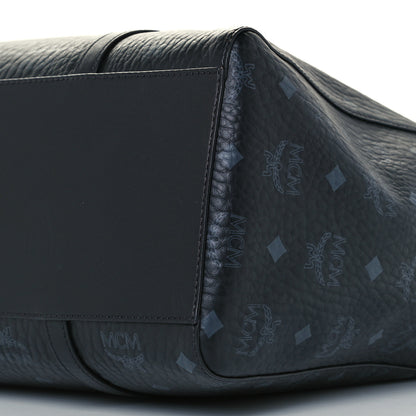 MCM Visetos Toni Shopper Tote Black 10 of 10