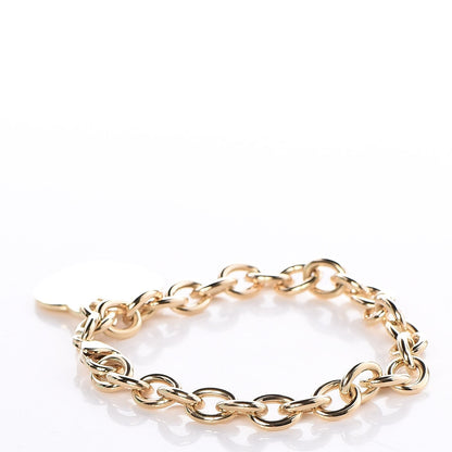 Tiffany 18K Yellow Gold Heart Tag Charm Bracelet 4 of 6