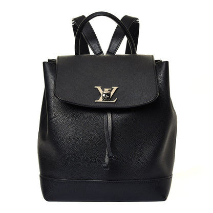 Louis Vuitton Calfskin Lockme Backpack Black 1 of 5
