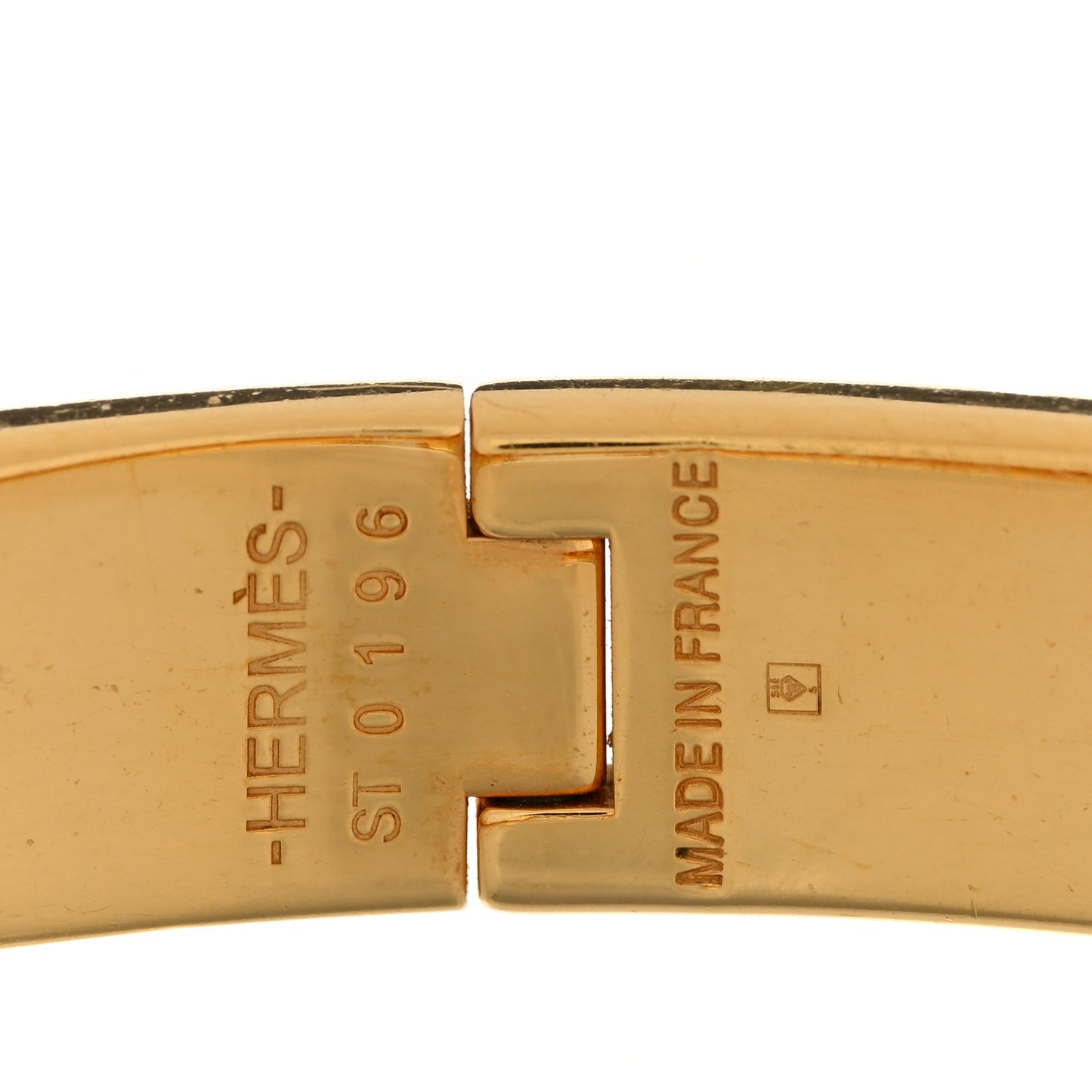 Enamel Narrow Clic Clac H Bracelet GM Black
