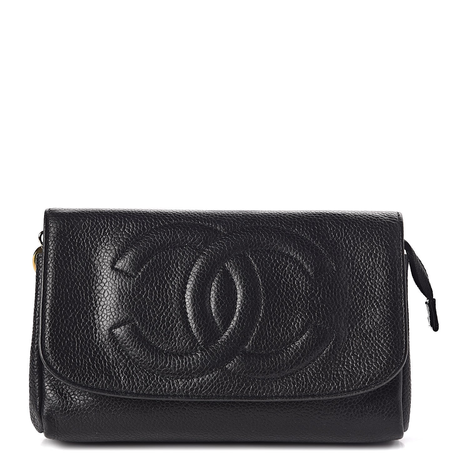 Chanel Caviar Timeless CC Flap Pouch Black 1 of 13