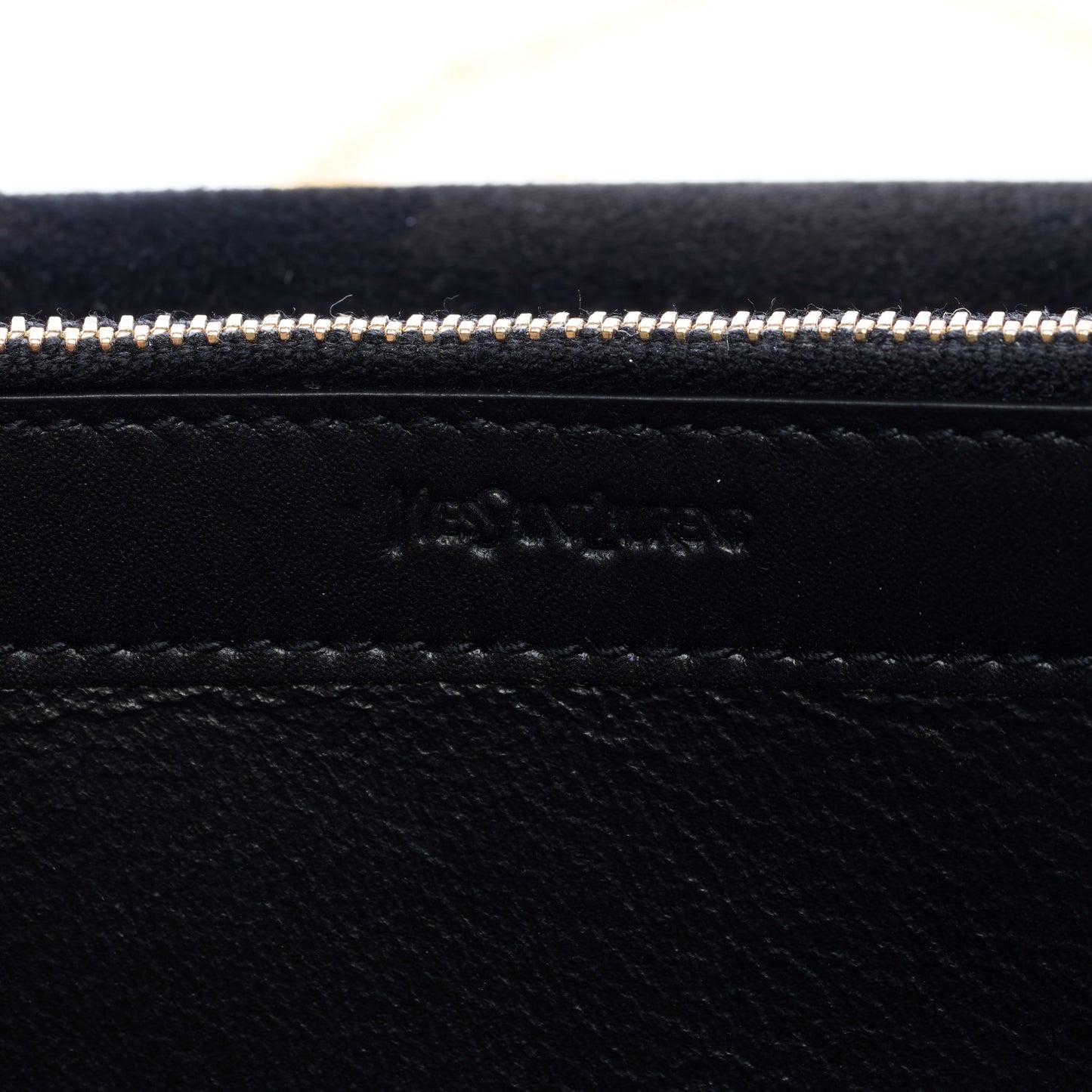 Metallic Crinkled Calfskin Belle de Jour Chain Clutch Silver