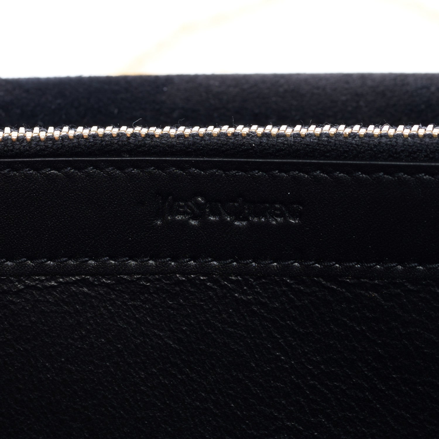 Saint Laurent Metallic Crinkled Calfskin Belle de Jour Chain Clutch Silver 6 of 9
