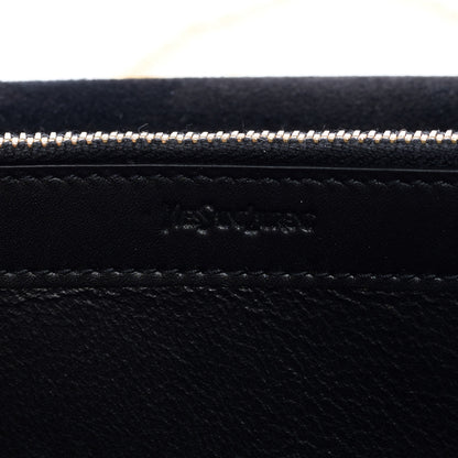 Saint Laurent Metallic Crinkled Calfskin Belle de Jour Chain Clutch Silver 6 of 9