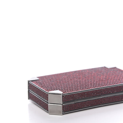 Judith Leiber Crystal Minaudiere Clutch Crimson 8 of 9
