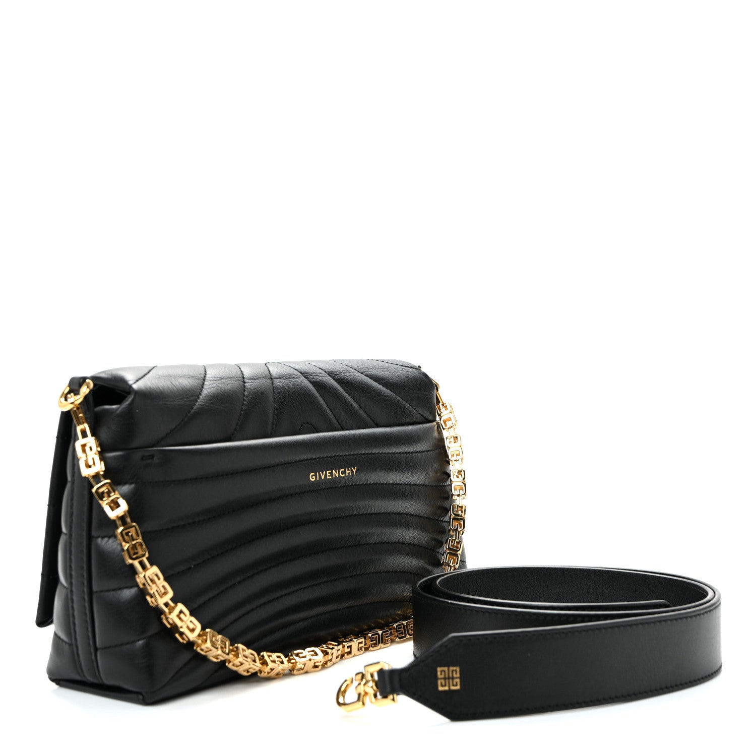 Givenchy Soft Calfskin 4G Quilted Small Shoulder Bag Black 3 of 9