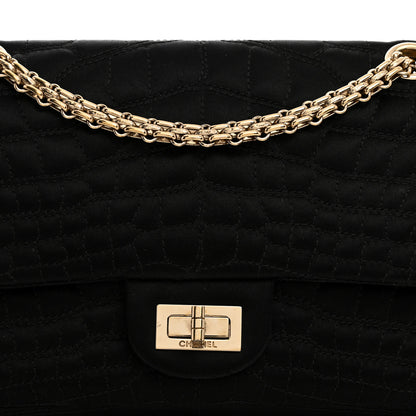Chanel Jersey Coco's Croc 2.55 Reissue 225 Flap Black 9 of 12