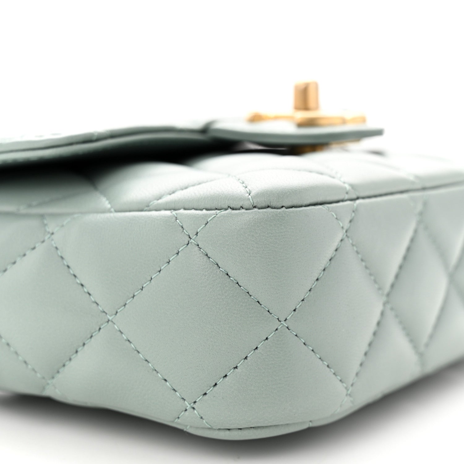 Chanel Lambskin Quilted Casino Chips Mini Square Flap Grey 9 of 12