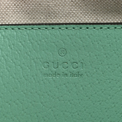 Gucci Monogram Jumbo GG Textured Dollar Calfskin Small Ophidia Dome Shoulder Bag Beige Pepperlight Mint 6 of 10