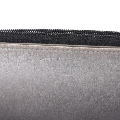 Chanel Lambskin Camellia Embossed Wallet On Chain WOC Black 8 of 14
