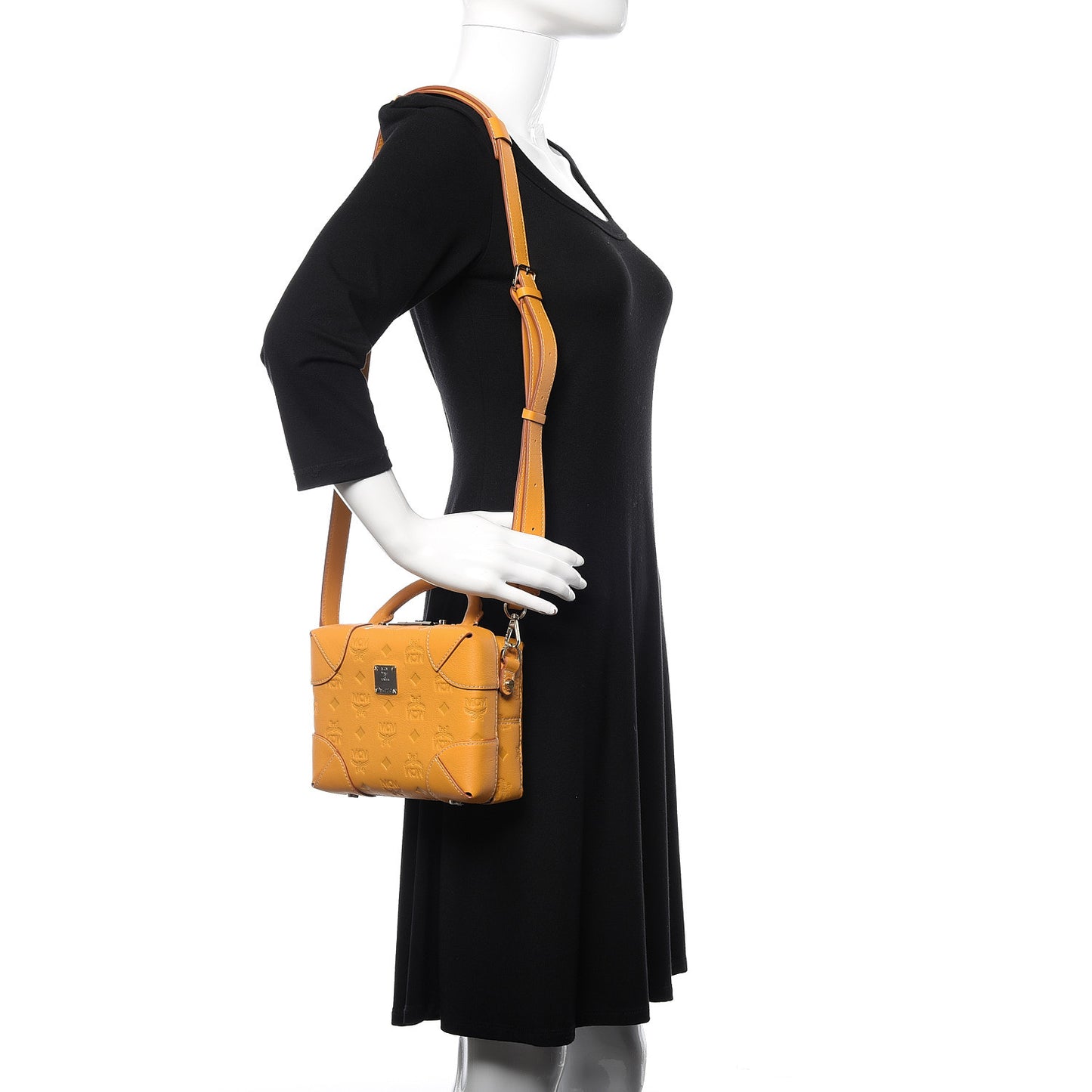 Calfskin Ottomar Monogram Soft Berlin Crossbody Golden Mango