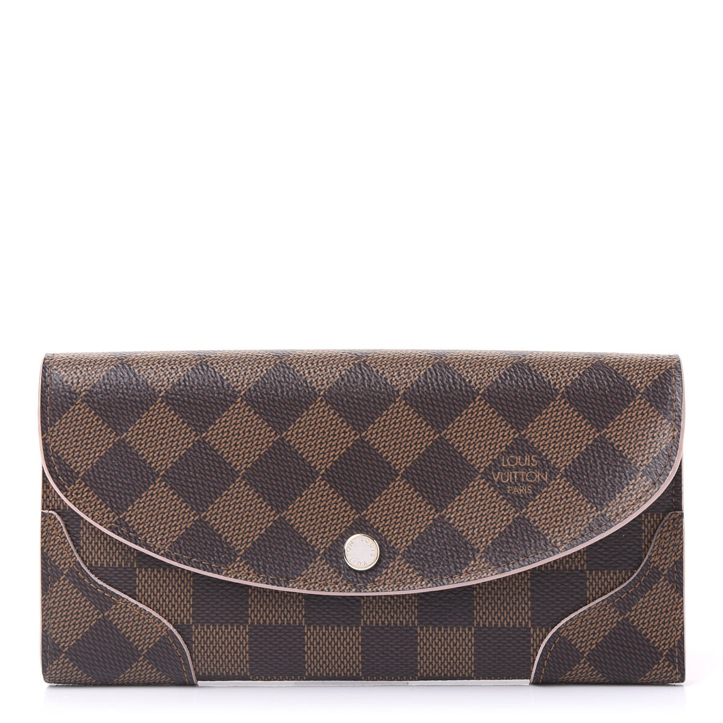 Damier Ebene Caissa Wallet Rose Ballerine