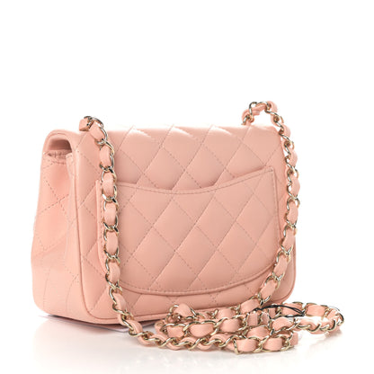 Chanel Lambskin Quilted Mini Square Flap Light Pink 3 of 9