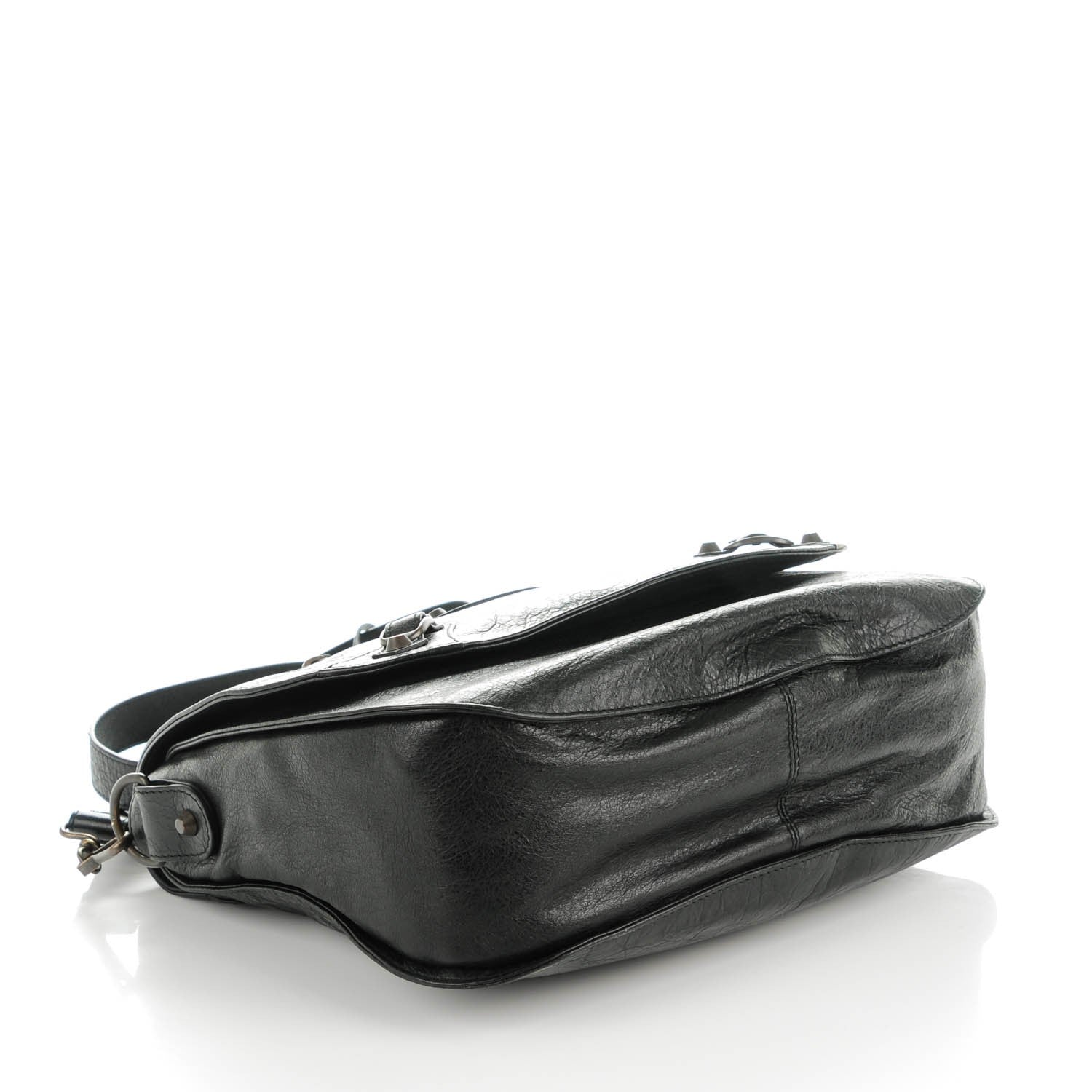 Balenciaga Agneau Classic Hardware Neo Folk Messenger Black 4 of 7