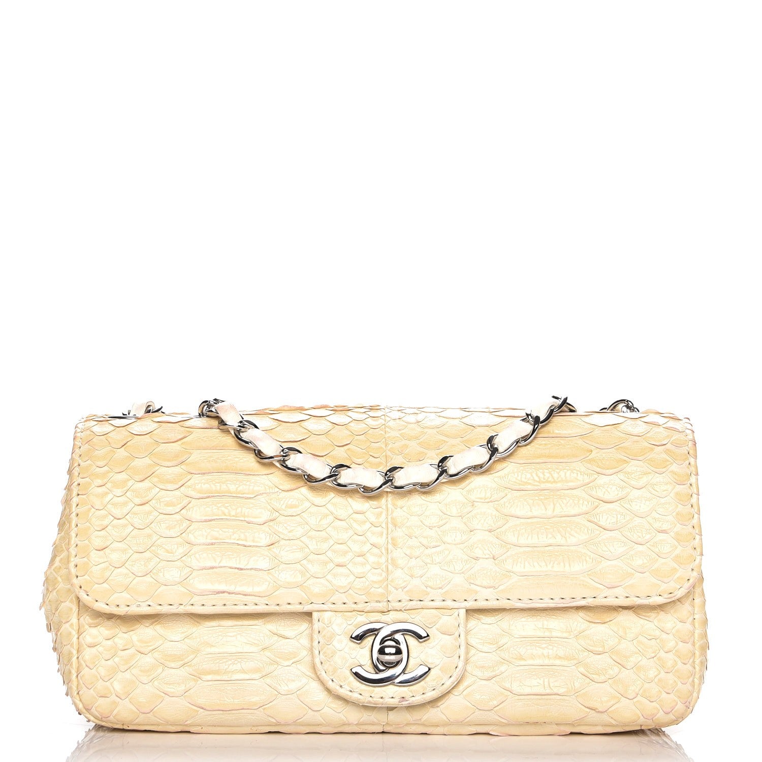 Chanel Python East West Flap White 1 of 7