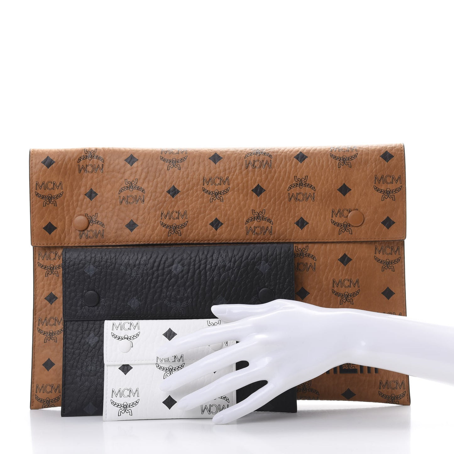 Visetos Tri Pouch Set Cognac