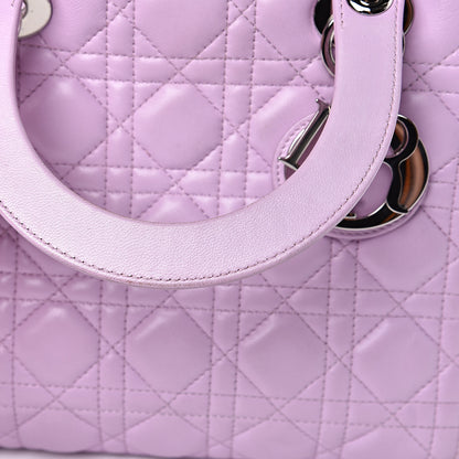 Christian Dior Lambskin Cannage Medium Lady Dior Pink 10 of 11