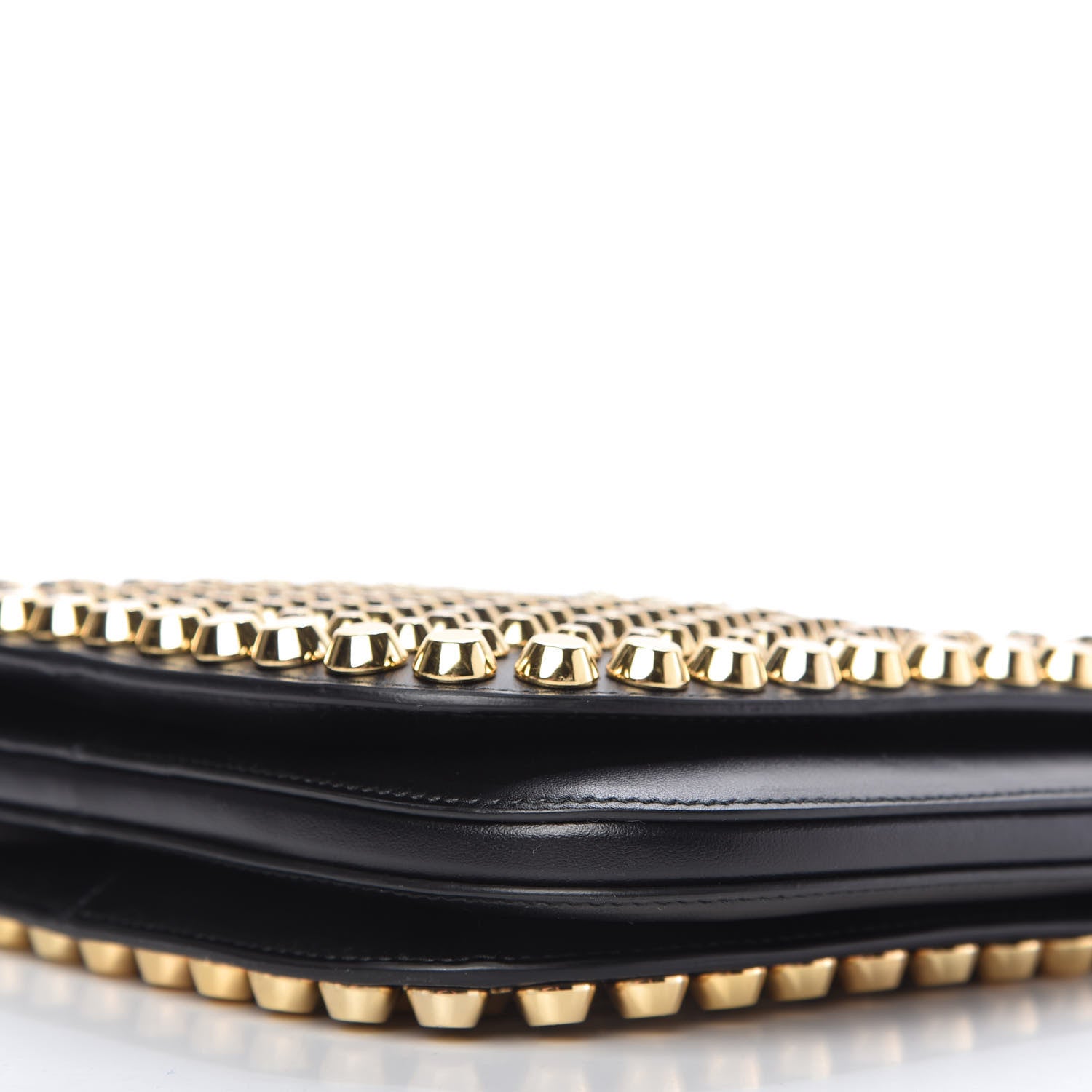 Prada City Calfskin Studded Small Margit Bag Black 8 of 11