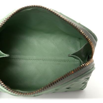 Bottega Veneta Nappa Intrecciato Small Beauty Pouch Fresh Mint 5 of 9