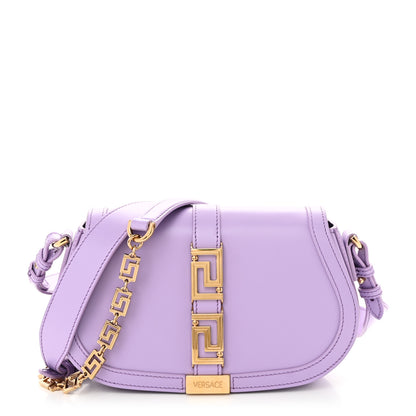 Versace Calfskin Medium Greca Goddess Shoulder Bag Baby Violet 1 of 9