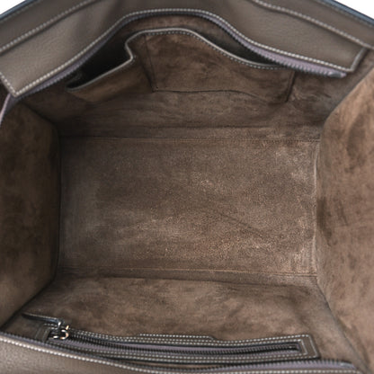 Celine Drummed Calfskin Mini Luggage Souris 5 of 10