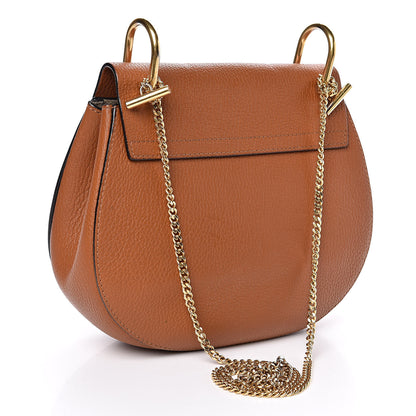 Chloe Grained Lambskin Drew Shoulder Bag Caramel 3 of 12